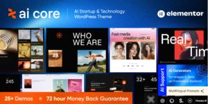 AI Core - AI Startup & Technology WordPress Theme